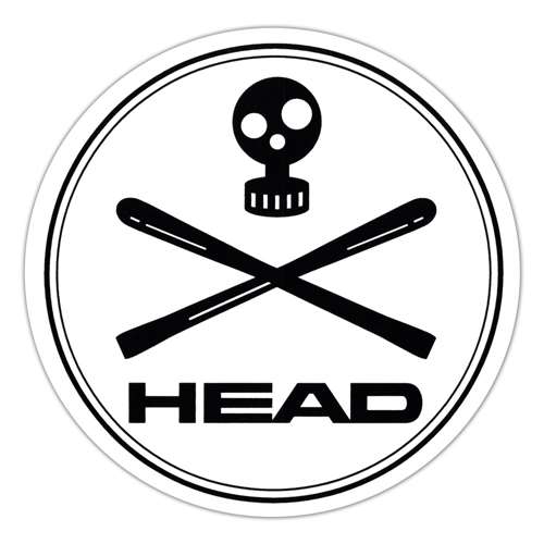Head Rebels, World Cup Rebels Skull and Cross-skis Ski Sticker
