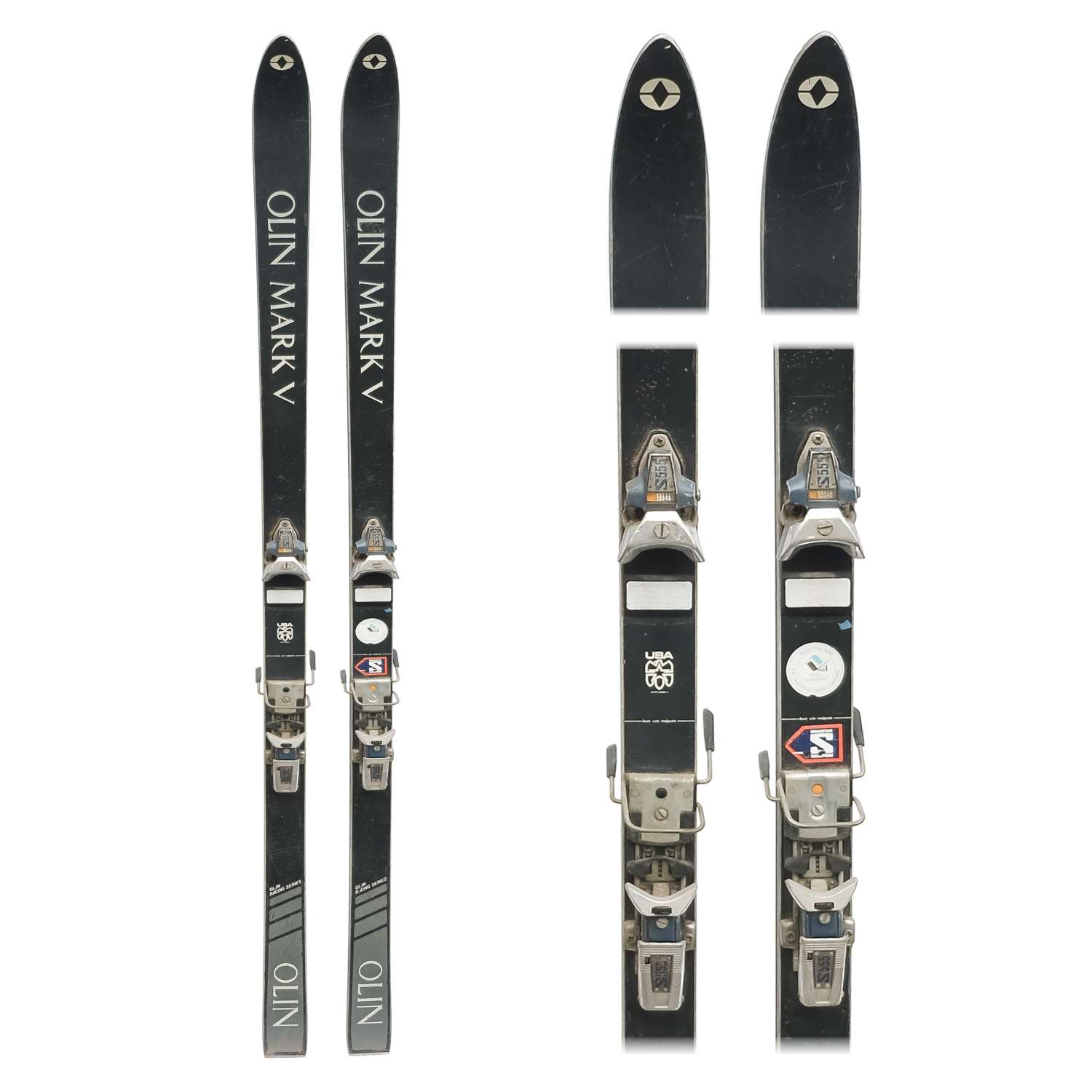 1970's Olin Mark V Skis with Salomon 555 Bindings